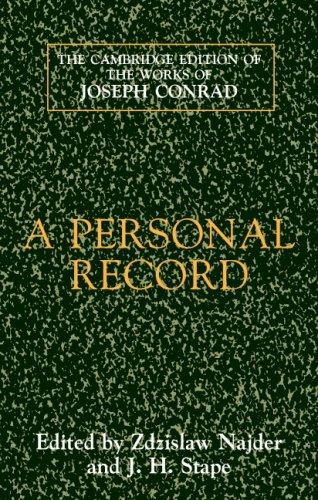 Joseph Conrad: A Personal Record (Hardcover, Cambridge University Press)