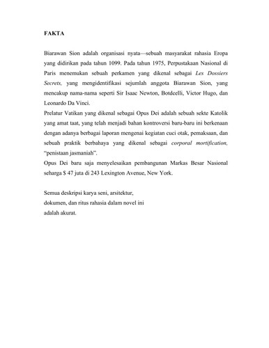 Dan Brown: The Da Vinci code (Indonesian language, 2005, Serambi Ilmu Semesta)