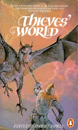 Marion Zimmer Bradley, Joe Haldeman, Poul Anderson, John Brunner, Robert Asprin, Lynn Abbey, Andrew Offutt, Christine DeWees: Thieves' World (1984, Penguin, Penguin UK)