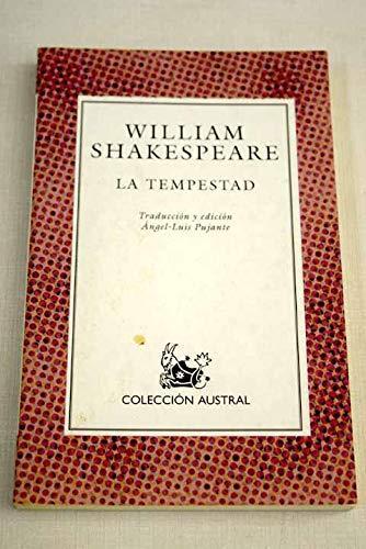 William Shakespeare: La tempestad (Spanish language, 1997, Espasa-Calpe)