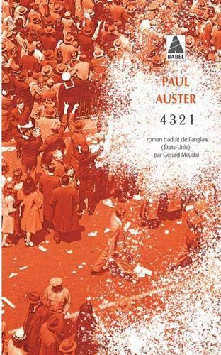 Paul Auster: 4 3 2 1 (French language, 2020, Actes Sud)