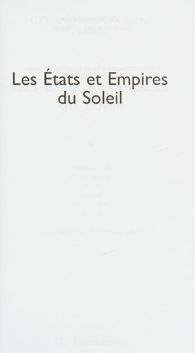 Les États et empires du Soleil (français language, 2003)