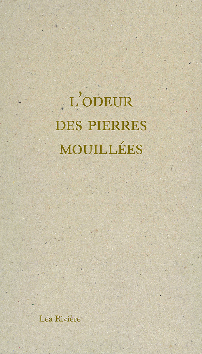 Léa Rivière: L’odeur des pierres mouillées (Paperback, français language, Éditions du commun)