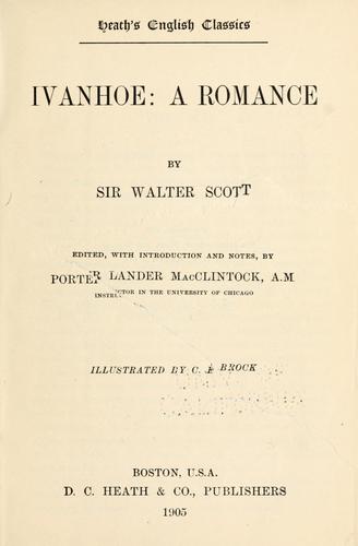 Walter Scott: Ivanhoe (1905, Heath)