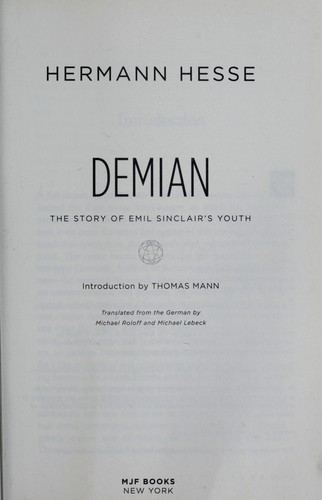 Hermann Hesse: Demian (2010, MJF Books)