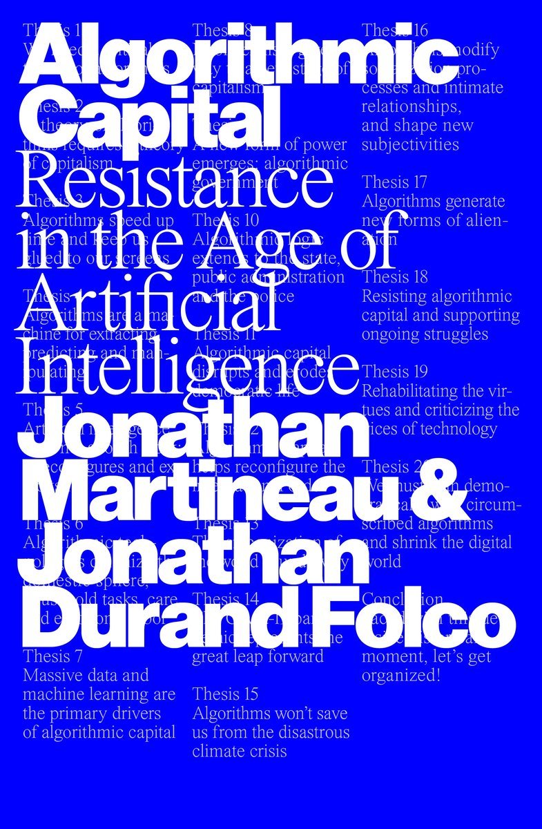 Jonathan Martineau, Jonathan Durand Folco: Algorithmic Capital (2026, Verso)