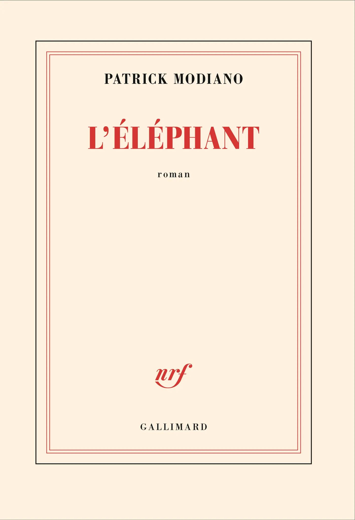 Patrick Modiano: L'éléphant (Paperback, français language, Gallimard)