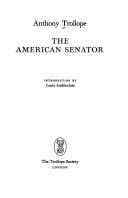 Anthony Trollope, Skilton: American Senator (Hardcover, 1994, Ashgate Publishing)