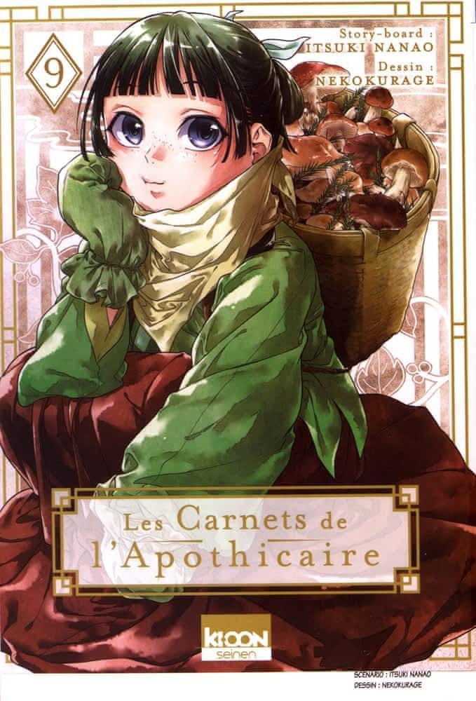 Natsu Hyûga, Nekokurage, Itsuki Nanao, Touko Shino: Les carnets de l'apothicaire 9 (French language, 2022, Ki-oon)
