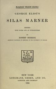 George Eliot: Silas Marner. (1899, Longmans, Green)