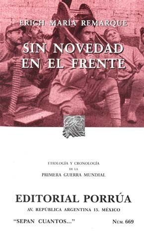 Erich Maria Remarque: Sin novedad en el frente (Paperback, Spanish language, 2013, Porrua)