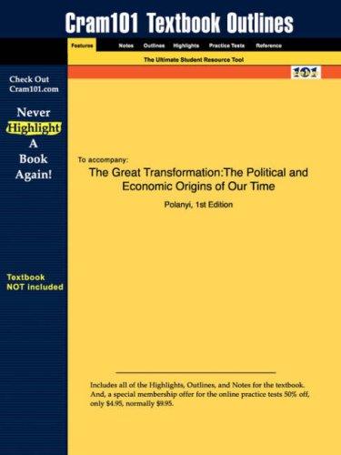 Karl Polanyi: Cram101 Textbook Outline for The Great Transformation (Paperback, 2006, AIPI)