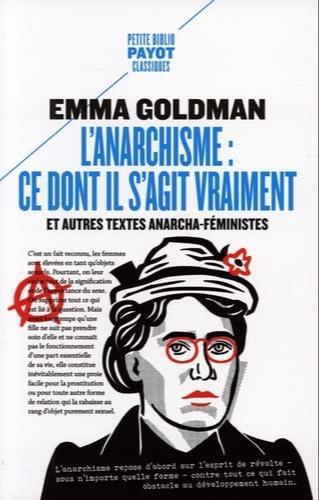 Emma Goldman: L'anarchisme (French language, 2022, Payot)