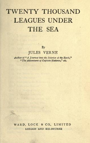 Jules Verne: Twenty thousand leagues under the sea (1900, Ward, Lock & Co.)