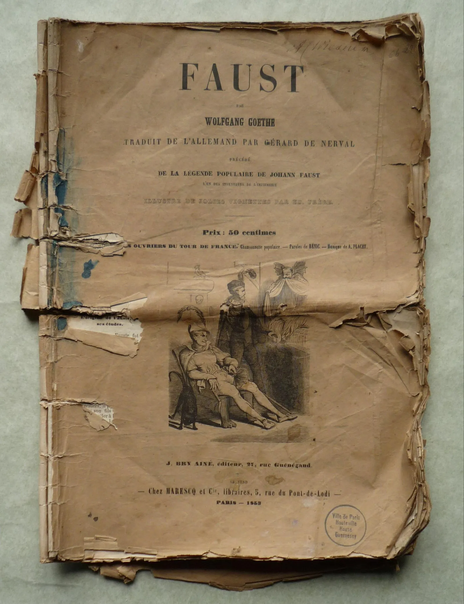 Johann Wolfgang von Goethe: Faust traduit de l'allemand par Gérard de Nerval (French language, 1853)