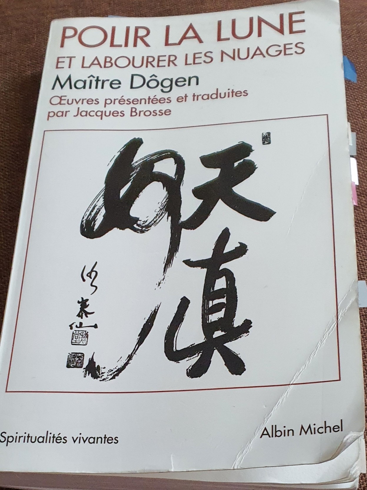 "Polir la lune et labourer les nuages" Maître Dōgen - Œuvres présentées et traduites par Jacques Brosse. Éditions Albin Michel