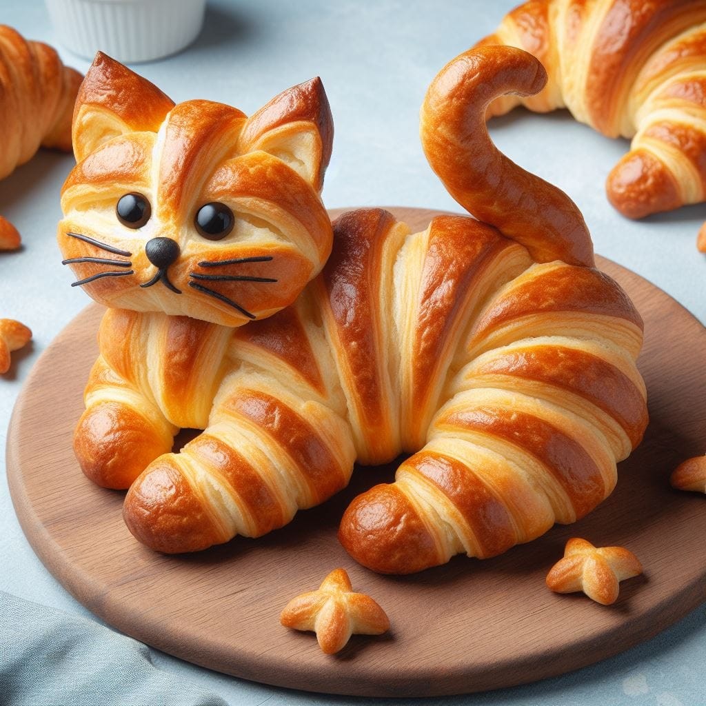 ALT
Un croissant con forma de gato.