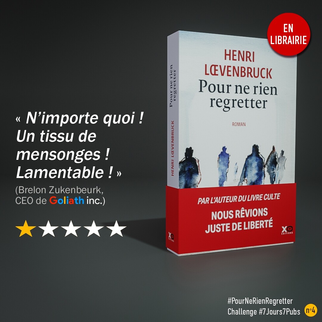 critique du livre : "N'importe quoi ! Un tissu de mensonges ! Lamentable !" signée Brelon Zukenbeurk, CEO de Goliath.